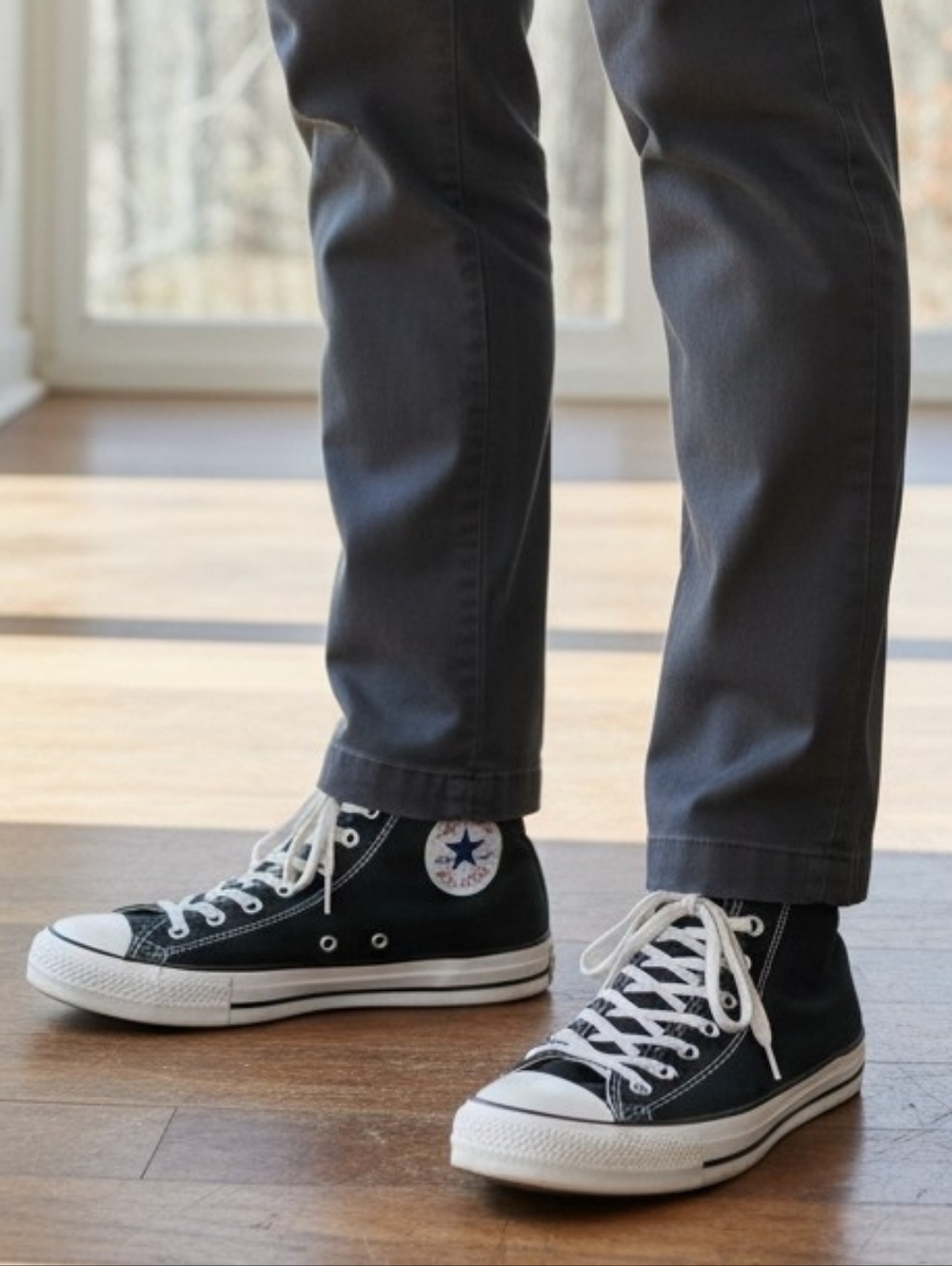 Converse Chuck Taylor All ⭐️ Star Men's High Top Sneakers - Black White Size 12